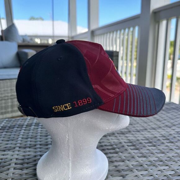 FC Barcelona Embroidered Adjustable Cap Maroon Blue Soccer La Liga Barca - Picture 2 of 8